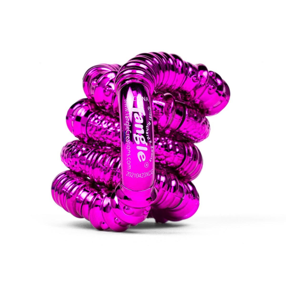 Tangle Jr. Textured Metallic – blank fidget med struktur